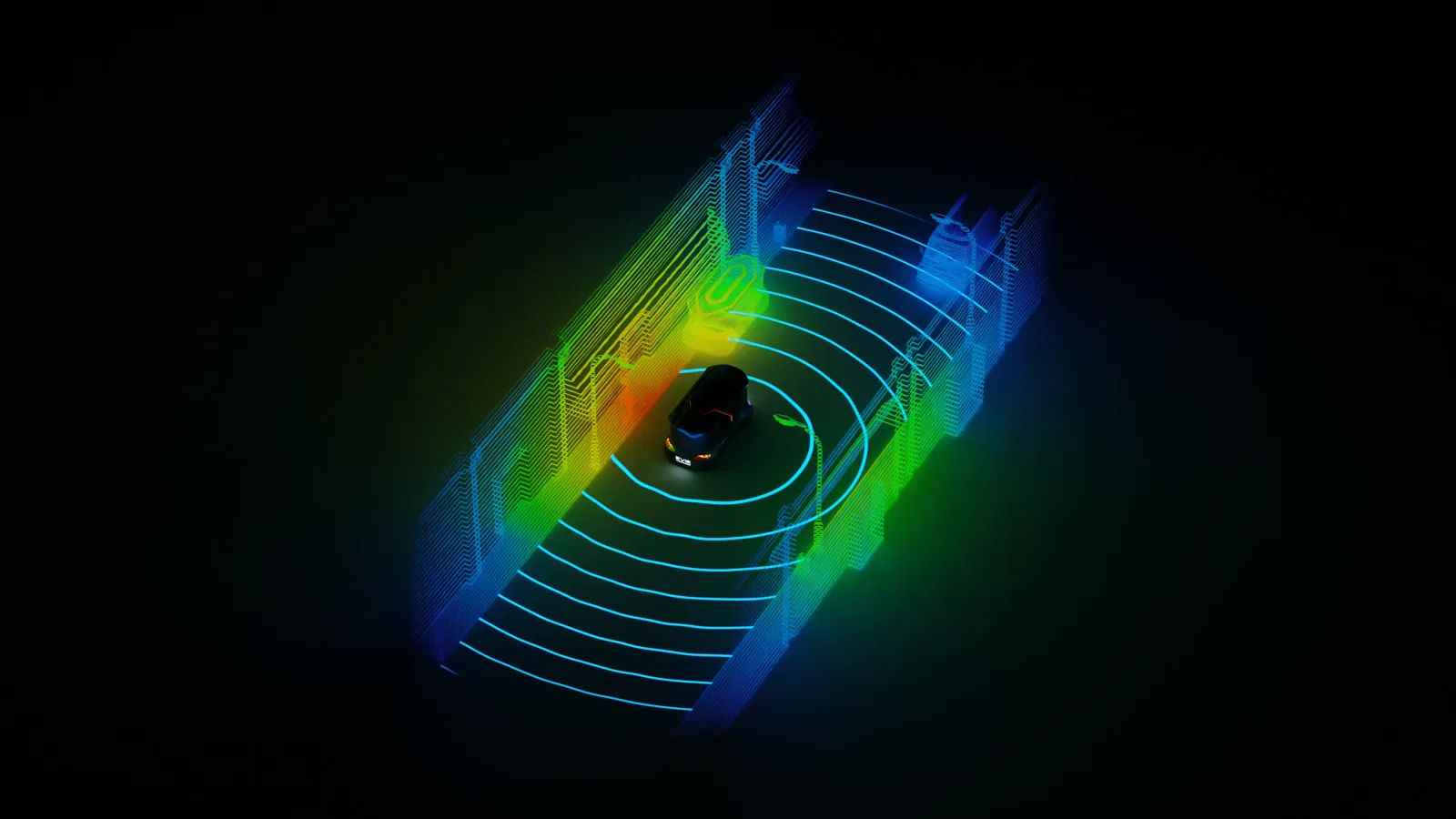 Autonomous vehicle operating on site